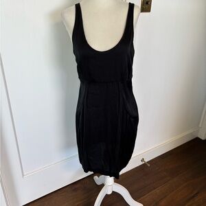Barney’s Co-op Simple Silk Little Black Dress Sz M